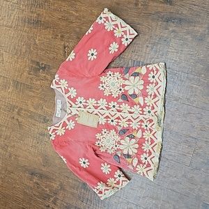 European cotton magnolia pearl jacket